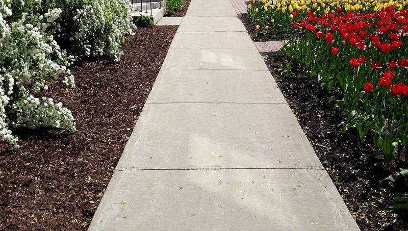 Cement Sidewalk Installation