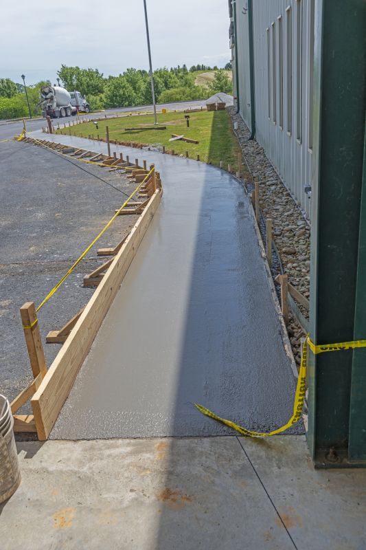 Cement Sidewalk Installation